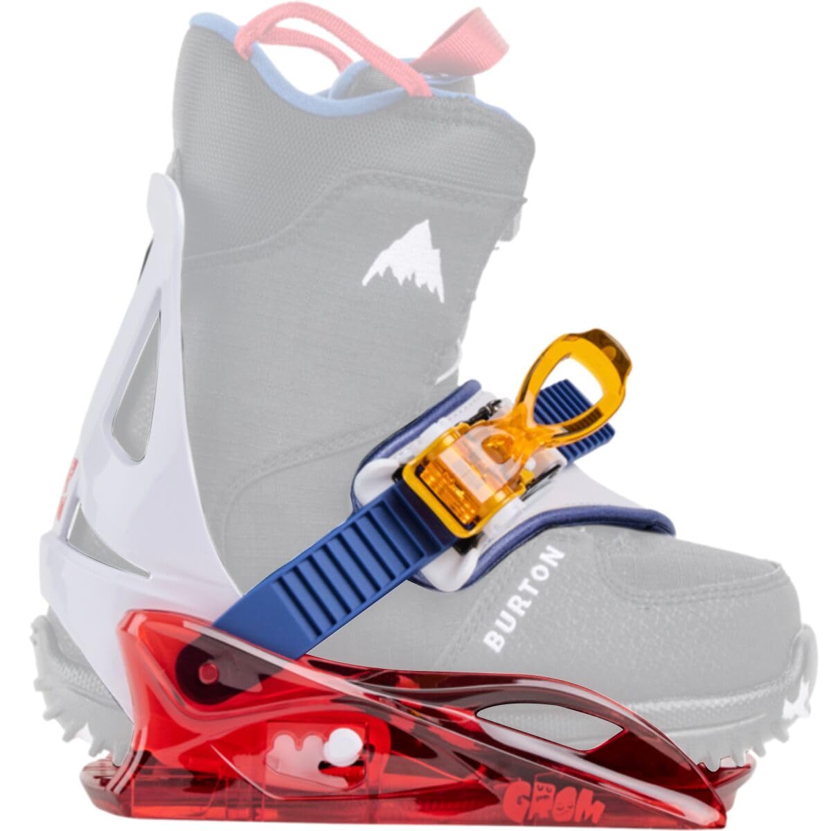 Amazon.com : Burton Kids' Grom Disc Snowboard Bindings, Red/Multi