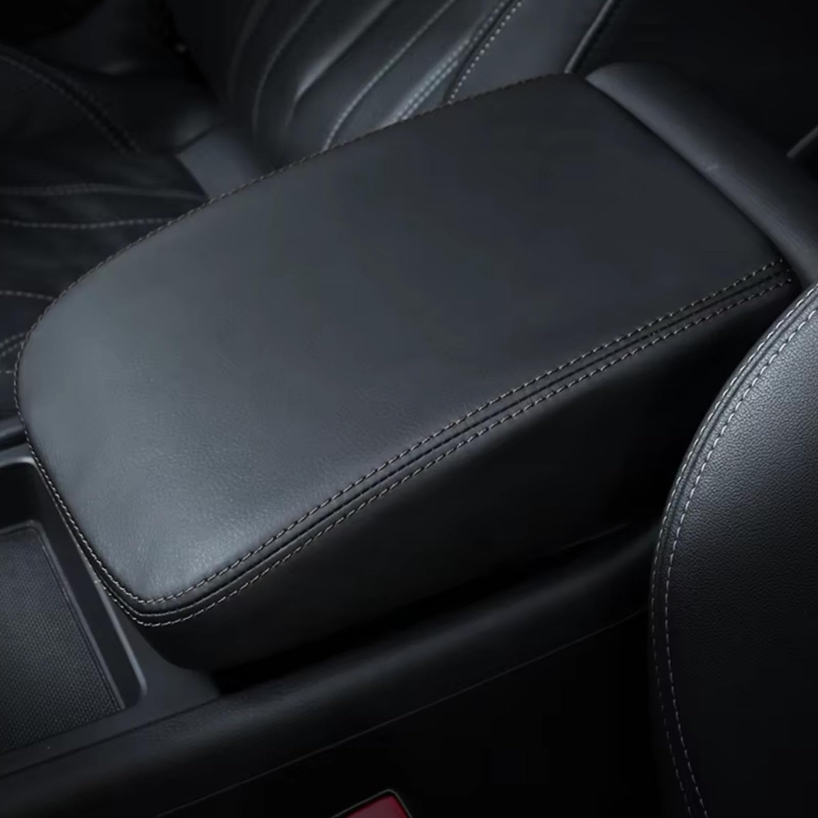 Pasuje do Audi Q5 8R 2018-2024, pokrowiec na konsolę środkową, pokrowiec na podłokietnik do samochodu, antypoślizgowa poduszka na konsolę środkową, czarna
