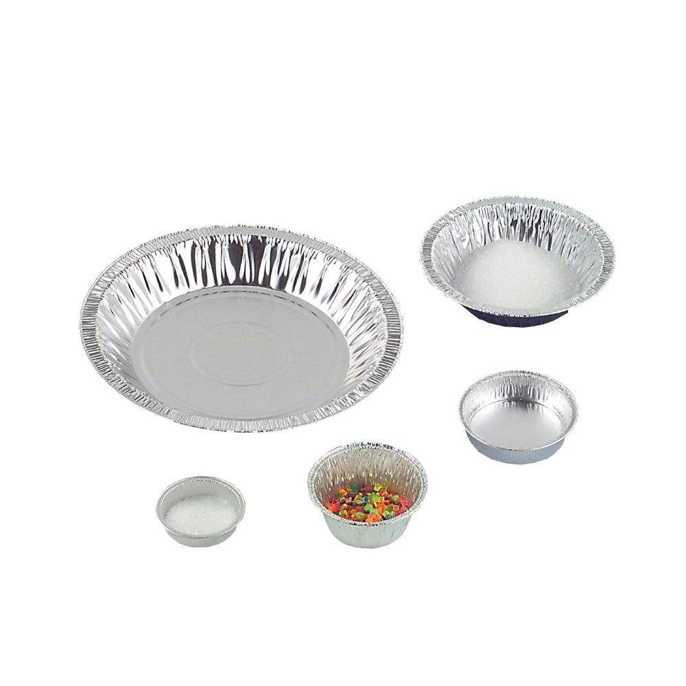 neoLab Aluminium Wägeschale mit Rand, Silber, 20ml Kapazität, 51mm x 12.7mm, 100 Stück