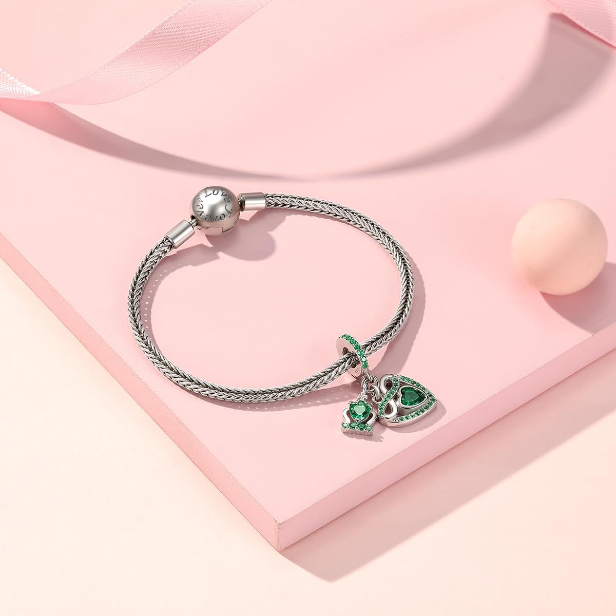 Birthstone Charms for Pandora Charms Bracelets - 925 Sterling Silver Infinity Heart Dangle Charm fit Bracelet and Necklace Birthday Jewelry Gifts For Women - Image 2