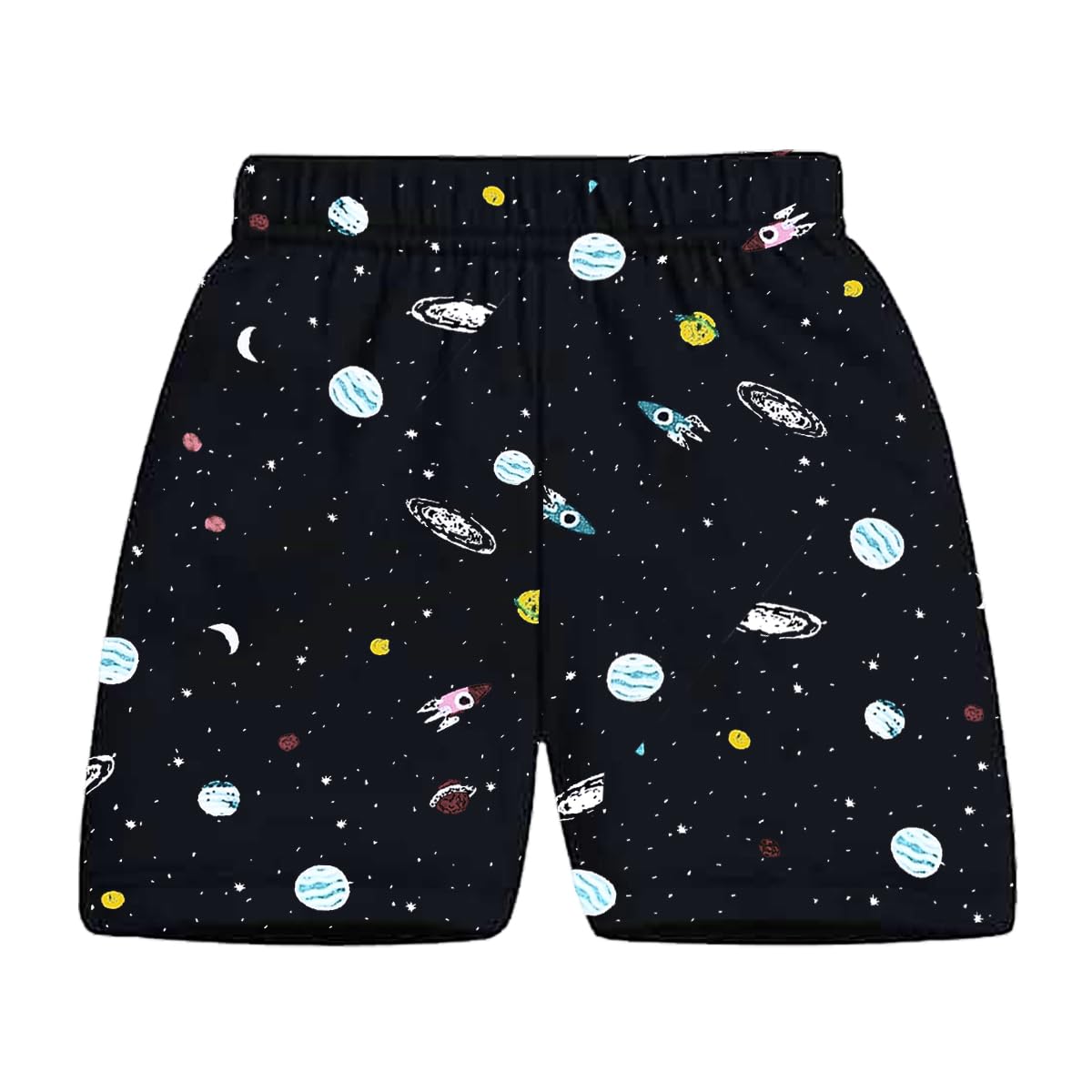 Kuchipoo Boys Regular Fit Cotton Shorts (KUC-SHT-142, Multicolor, 4-5 Years) - Pack of 5 1