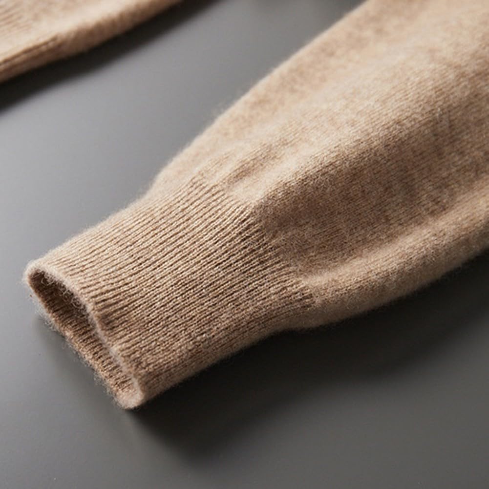 Sudadera de lana pura de manga larga con capucha para hombre, longitud regular, informal, para otoño y primavera