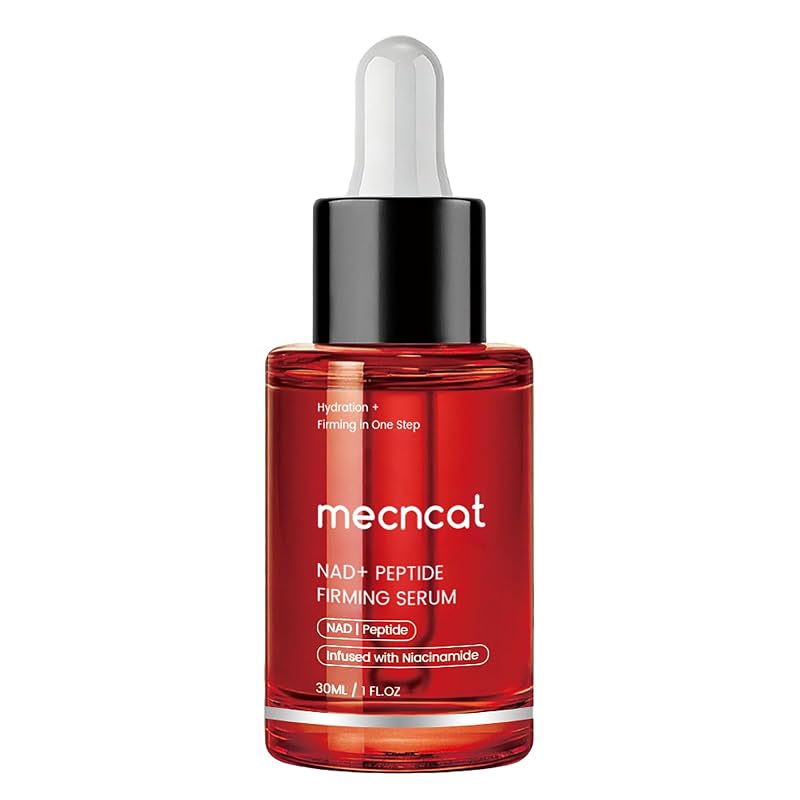 Sérum facial e para pescoço Mecncat com NAD+, peptídeos, niacinamida e extrato de colágeno