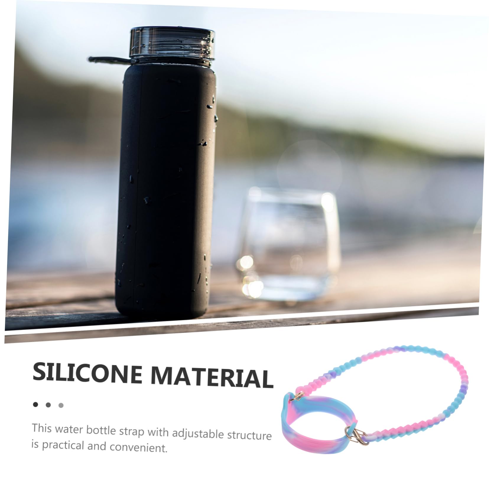 BESTonZON Transport pour Bouteille Eau Support Portable pour Activités Extérieur Compatible avec Bouteilles Inoxydable