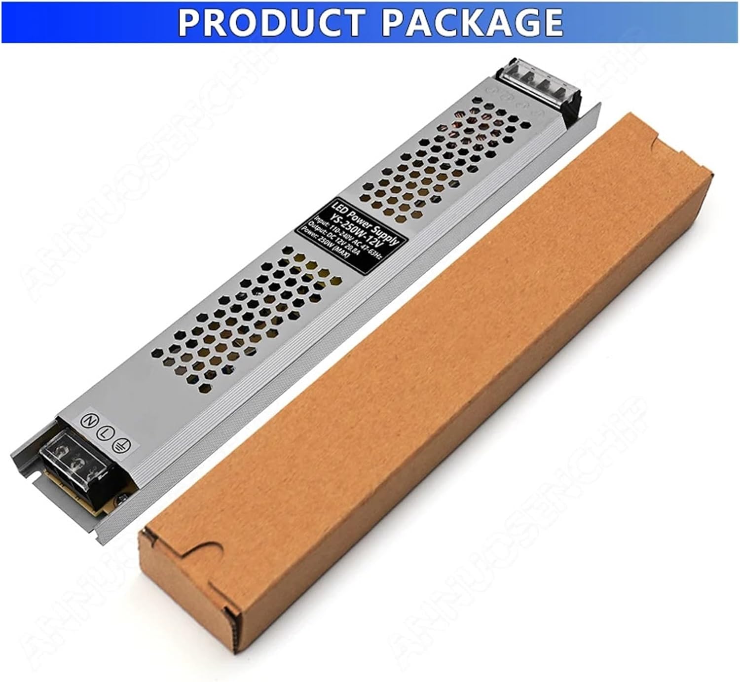 12V 250W 20.8A 超薄型 LED スイッチング電源 110-240V AC に DC 広告ライトボックスライトストリップ