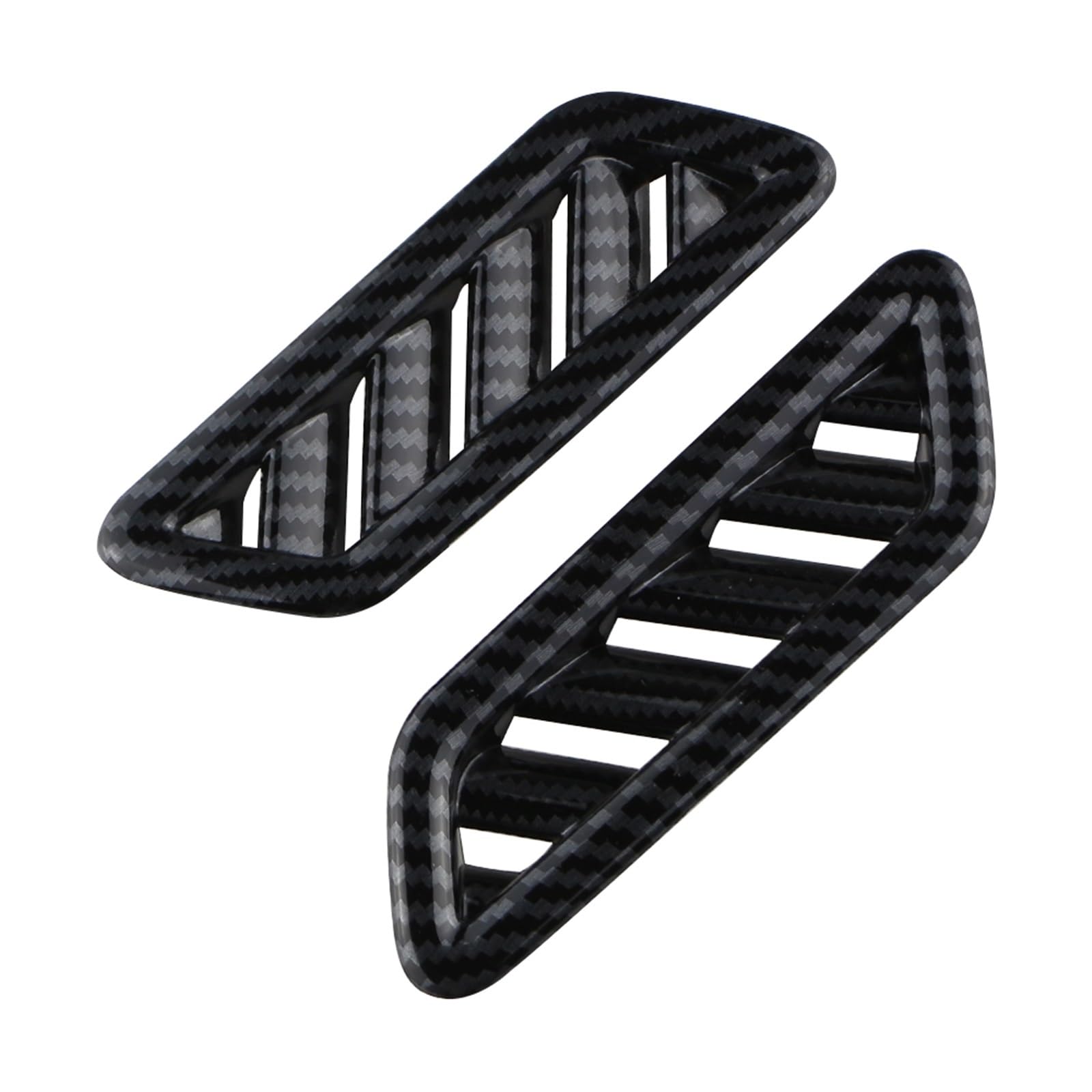 for VW for Troc for T-ROC 2018-2022 Car Front Air Conditioning Vent Outlet Cover Decoration Sticker Trim Accessories 2Pcs Car Trim Interior(Black)