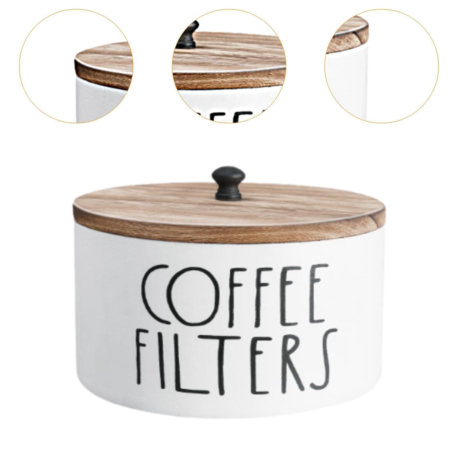 Milageto Kaffeefilterhalter, Kaffeefilterbehälter, Kaffeezubehör, Etui, Aufbewahrungsbehälter, Kaffeefilterpapierständer für die Küche