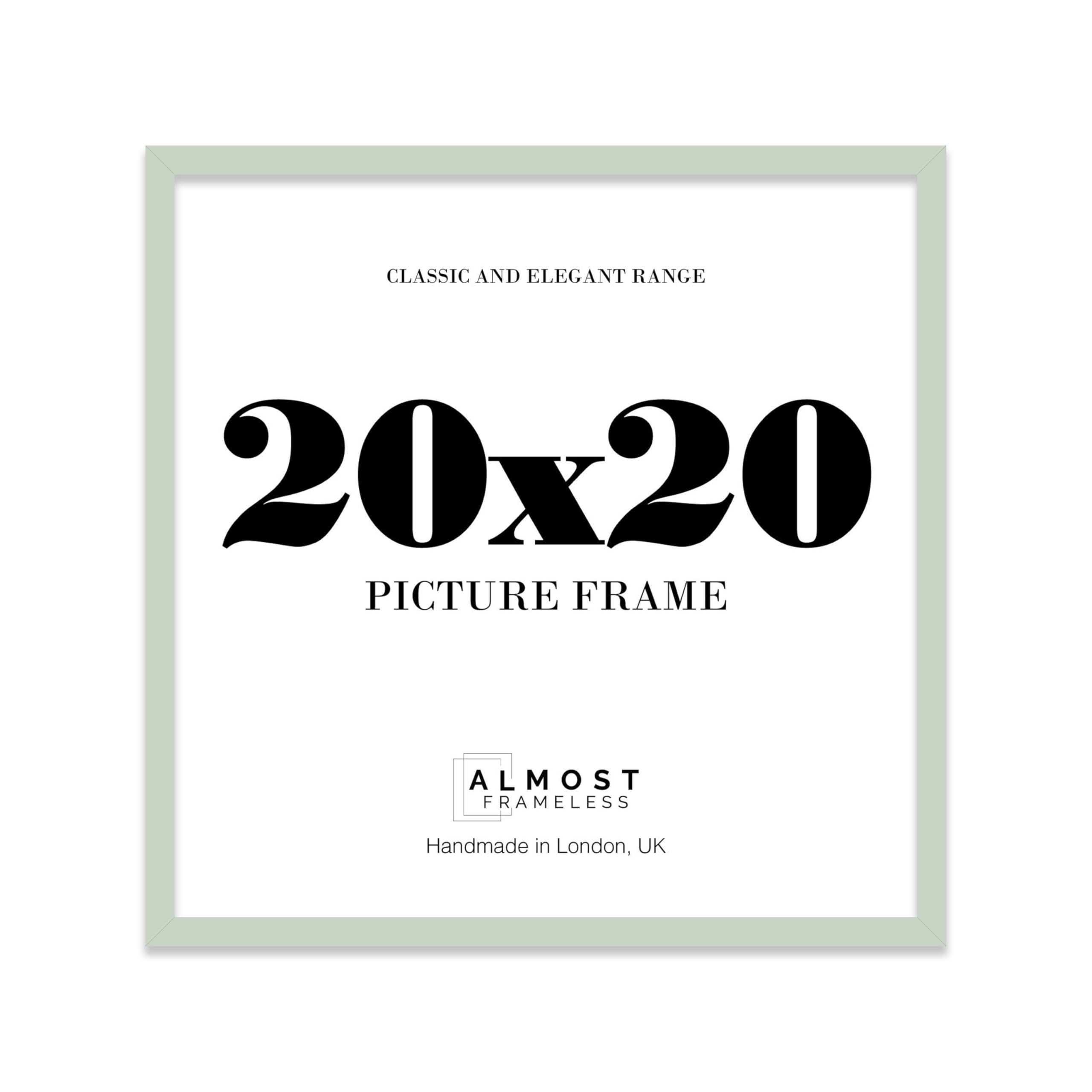 20x20 Mint Green Picture Frame for Square Photos, Posters, Prints & Artwork, (20.3 x 15.2cm) Wall Display Modern Photo Frame for Home, Office, Gallery Wall, 1 Pack — image 1