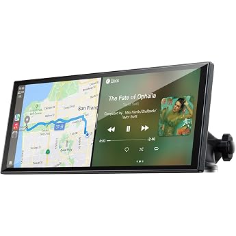 LAMTTO Wireless CarPlay Display 9.26 Inch Wireless AppIe CarPlay &amp; Android Car | Tragbares Car Play Touchscreen mit OTA Updat