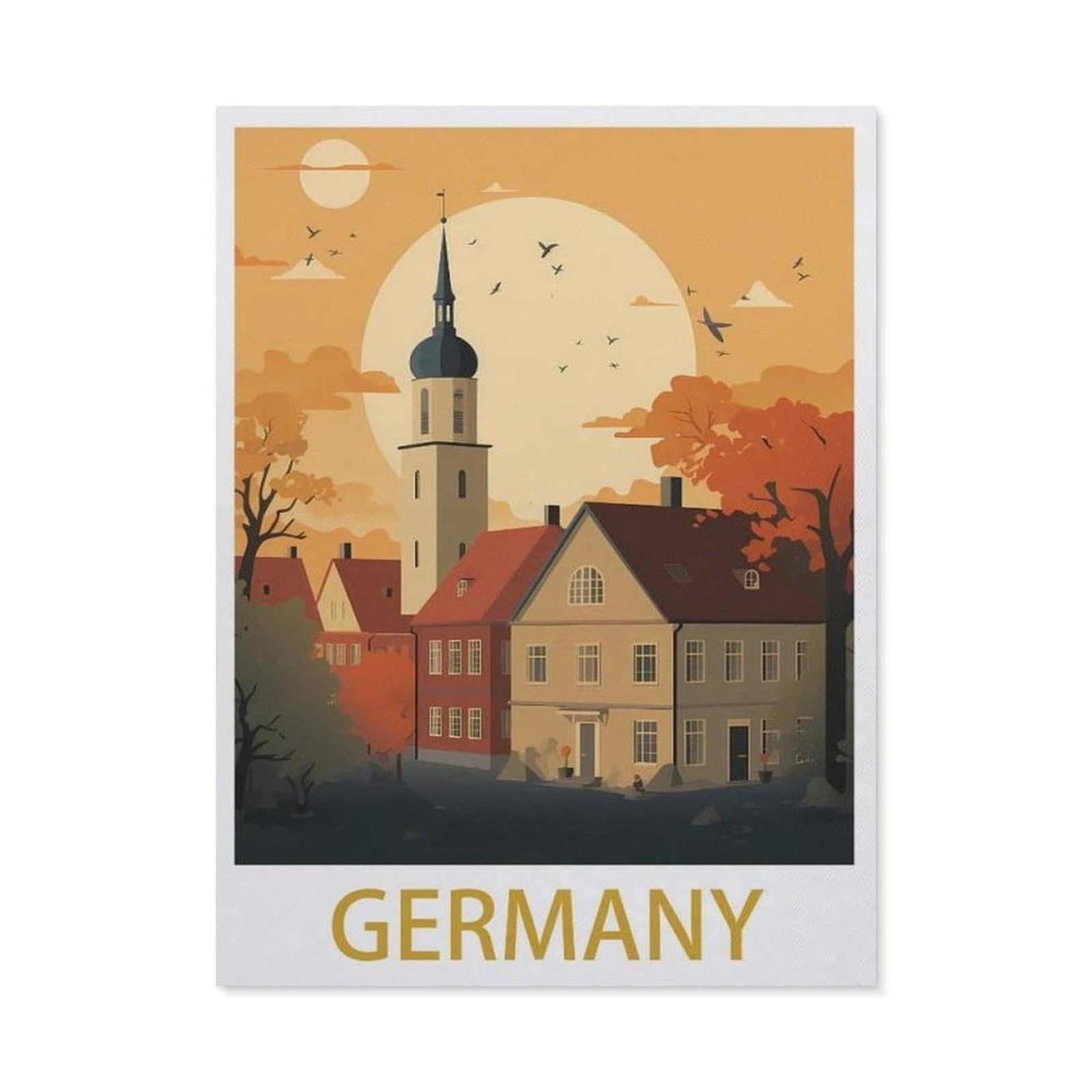 Tin Sign，Germany(15x30cm）