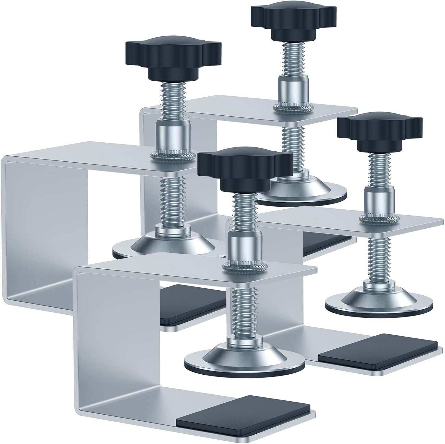 4 Pcs Drawer Front Installation Clamps, Zinc Drawer Fixing Clips ...