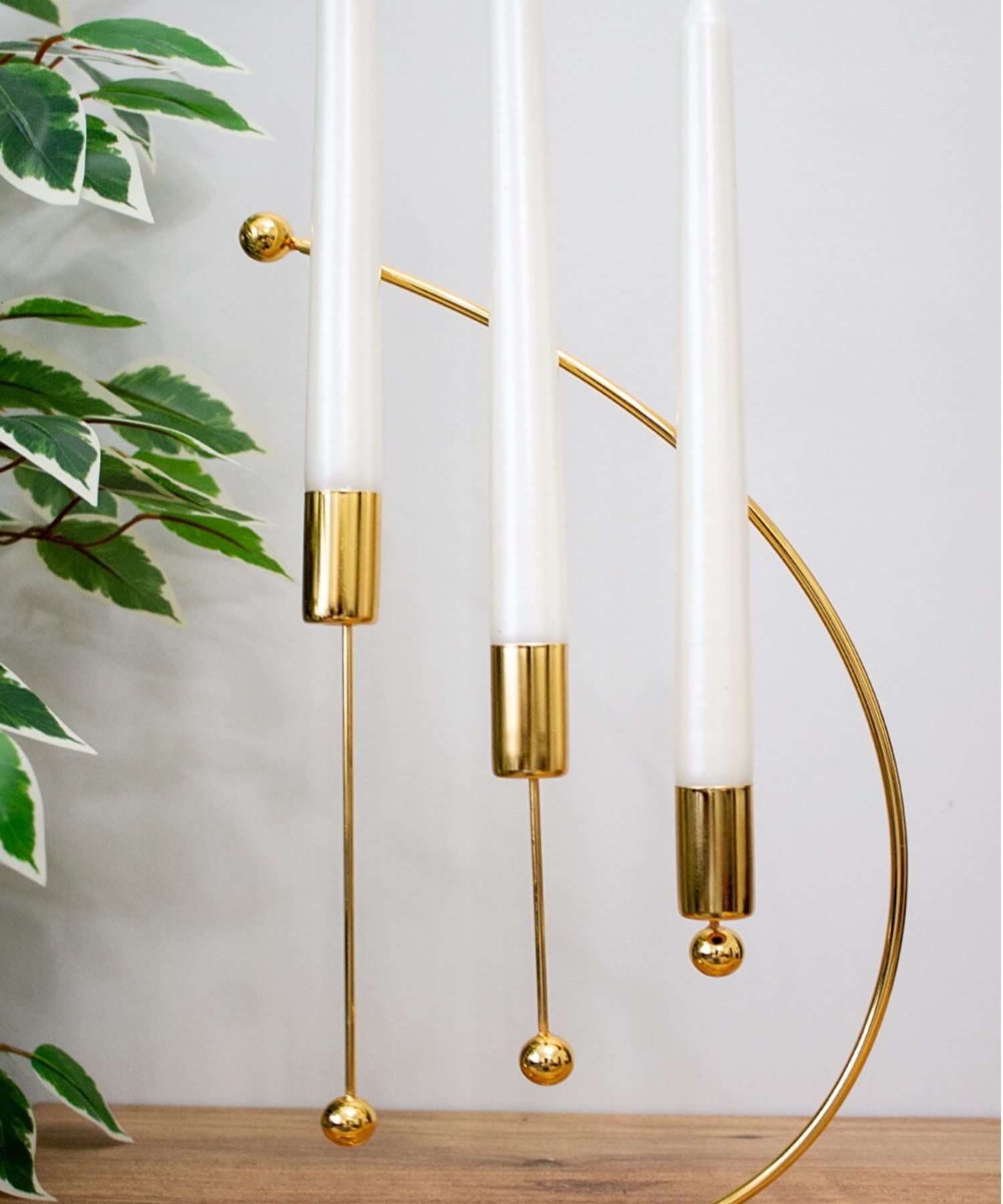Note Modell Metall 3-teiliges Kerzenständer-Set, 25cm Kerzenhalter, Stabkerze, hoher Metall-Deko-Kerzenhalter, Vintage-Kerzenhalter für Valentinstag, Weihnachten, Hochzeit, Abendessen