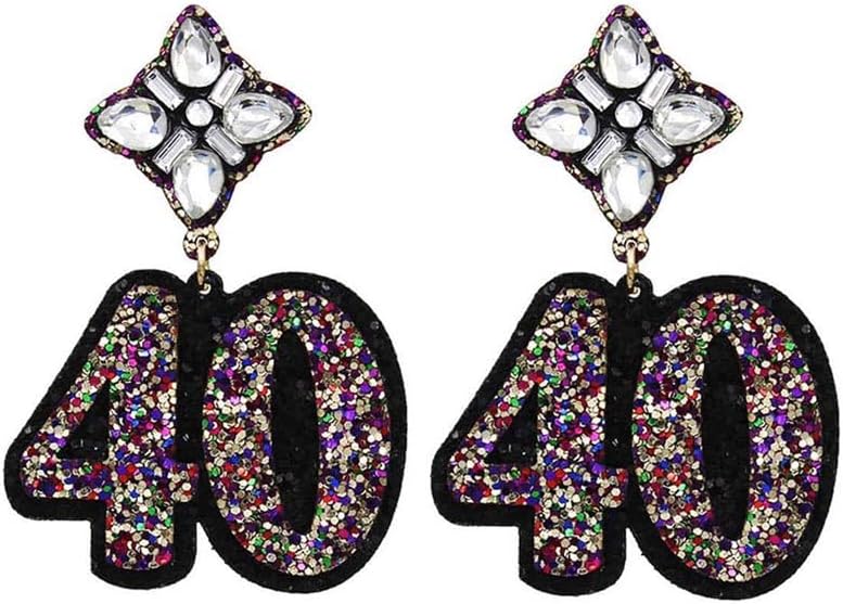 Birthday Glitter Drop Post Earrings - Shimmering, Jewelry, Memorable Milestone, Sparkles