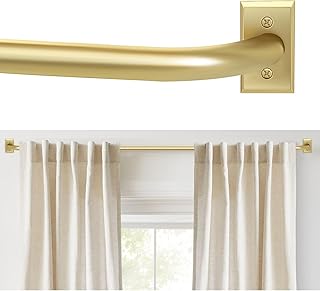 Gold Curtain Rod, Room Darkening Rods for Windows 28 to 48 Inches(2.3-4F...