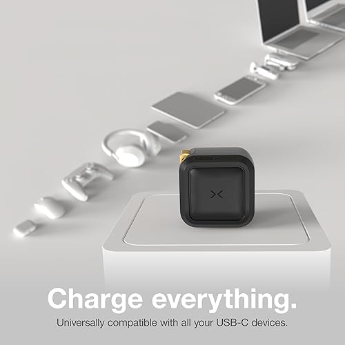 Miniatura 7 de NOCO XGrid X30 Cargador USB-C de 30 W - Adaptador de corriente GaN de un solo puerto con PD 3.0, QC 4.0+ y PPS - Carga rápida con distribución