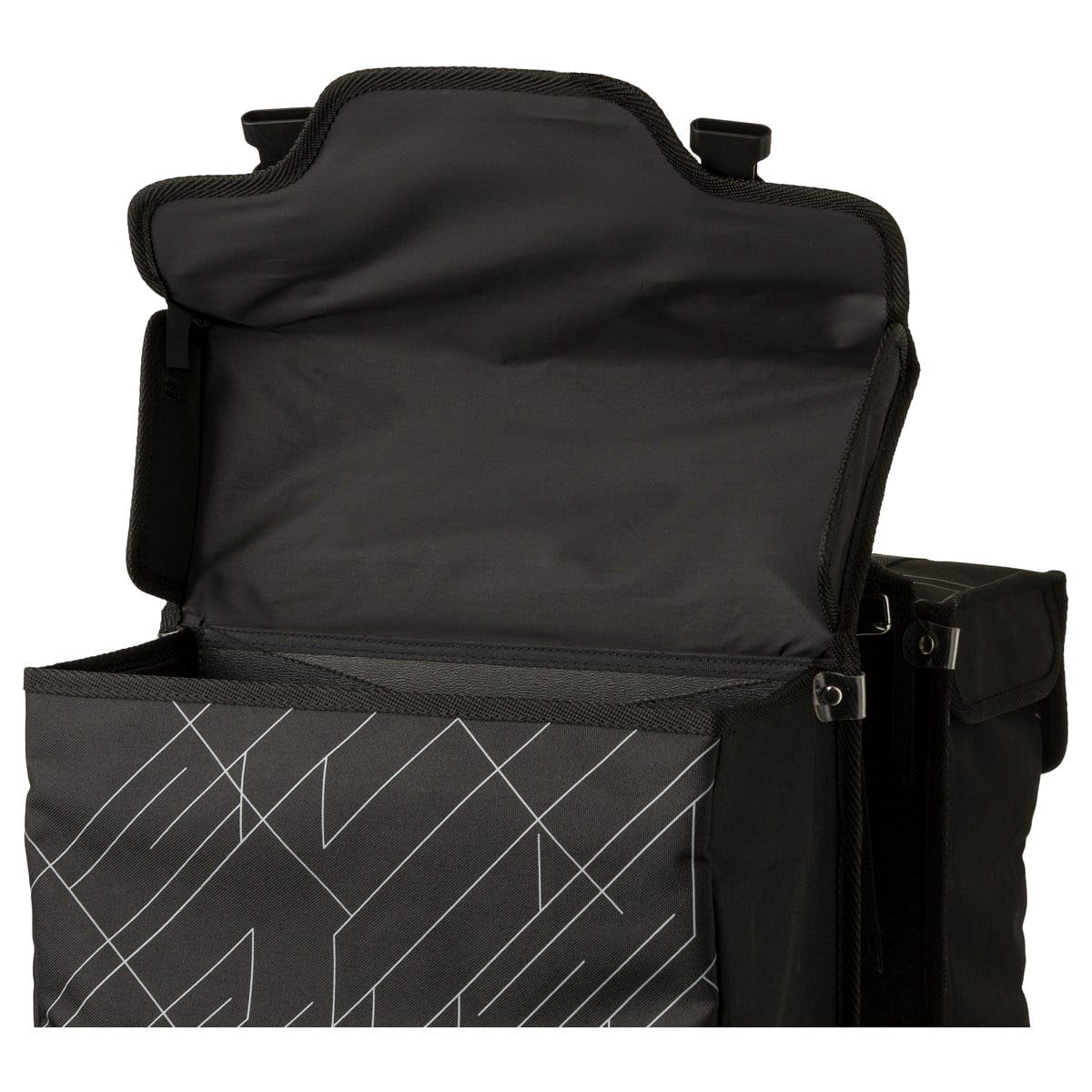 FastRider Dex Borsa Bici per Portapacchi, Borse Bici Posteriore Laterali 36L, Idrorepellente, Riflettente, 100% Poliestere Riciclato - Nero