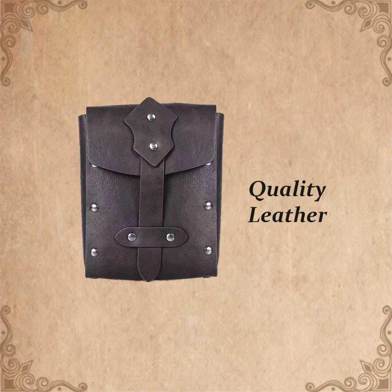 3 Piece Medieval Viking Wide Belt Set — include Belt, Sword Holster, and Fanny Pack, Perfect for Renaissance Faire & LARP - Image 7