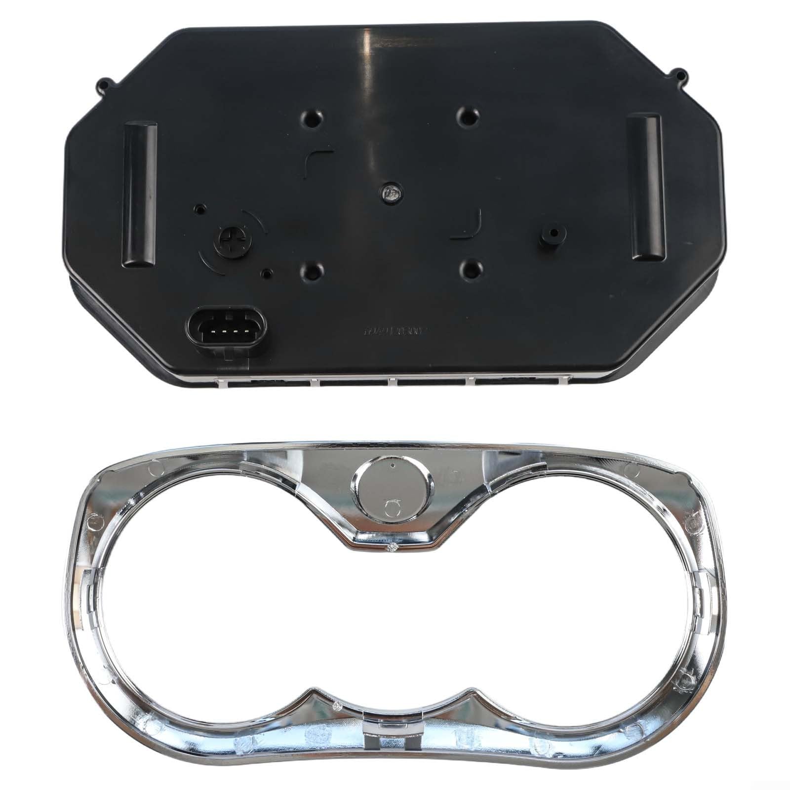 SeaDoo Ensemble de jauge de vitesse avec lunette chromée, écran LCD numérique pour panneau d'instruments de ski, pièce de rechange 278002070 278002217 pour GTI SE pour 4-TEC 2006-2007