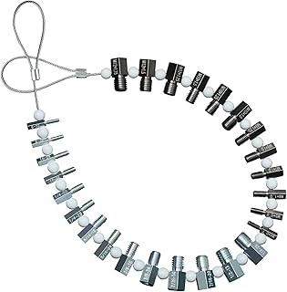 Nut & Bolt Thread Checker (Complete SAE/Inch and Metric Set) - 26 Male/Female Gauges - 14 Inch & 12 Metric - Quickly Checking Nuts and Bolts Inch or Metric and Verifying The Size and Thread Pitch