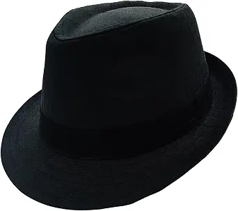 Short Brim Trilby Fedora Hat for Men and Women