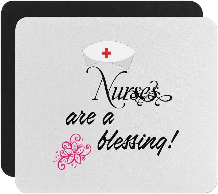 Mouse Pad Nurses are a Blessing! Neoprene Office Mouse Mat - Square Shape
