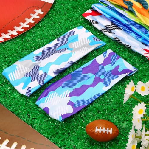 Image of 6Pcs Kids Athletic Sweatbands,Boys Headbands for Sports,Breathable Elastic Headband for Boys and Girls Basketball, Football, Baseball, Running