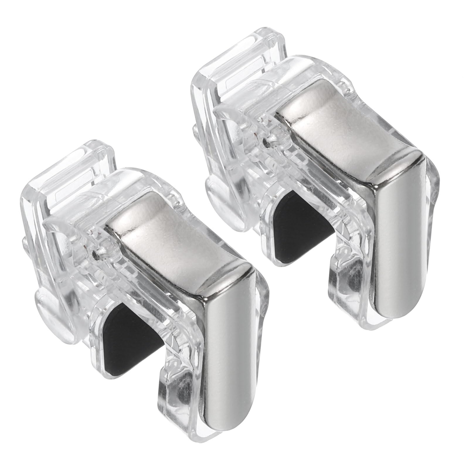 QUARKZMAN Gioco Grilletto Mobile Gioco Controller 1 Accoppia Fuoco Tasti Lega Pulsante Trasparente per 4.7-6.5" Cellulare Telefono