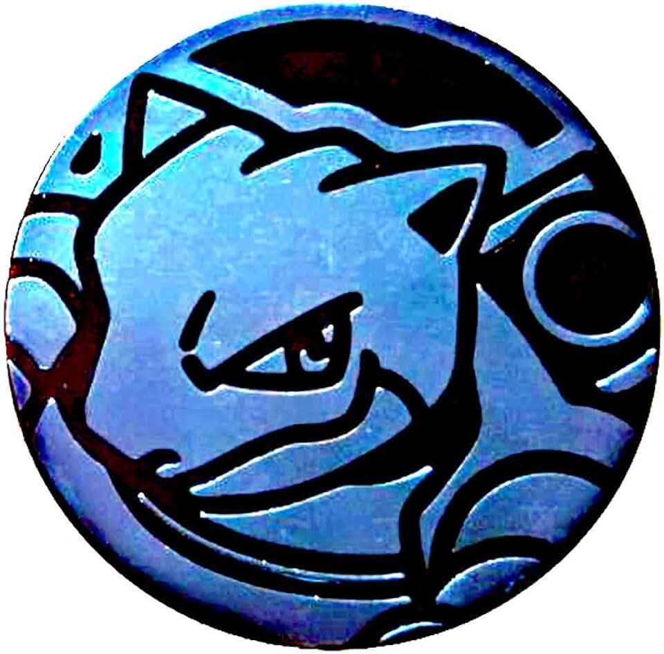 Official Pokemon Coin - Blastoise - Holo FOIL Shiny - Trading Card Game Flipping Coin