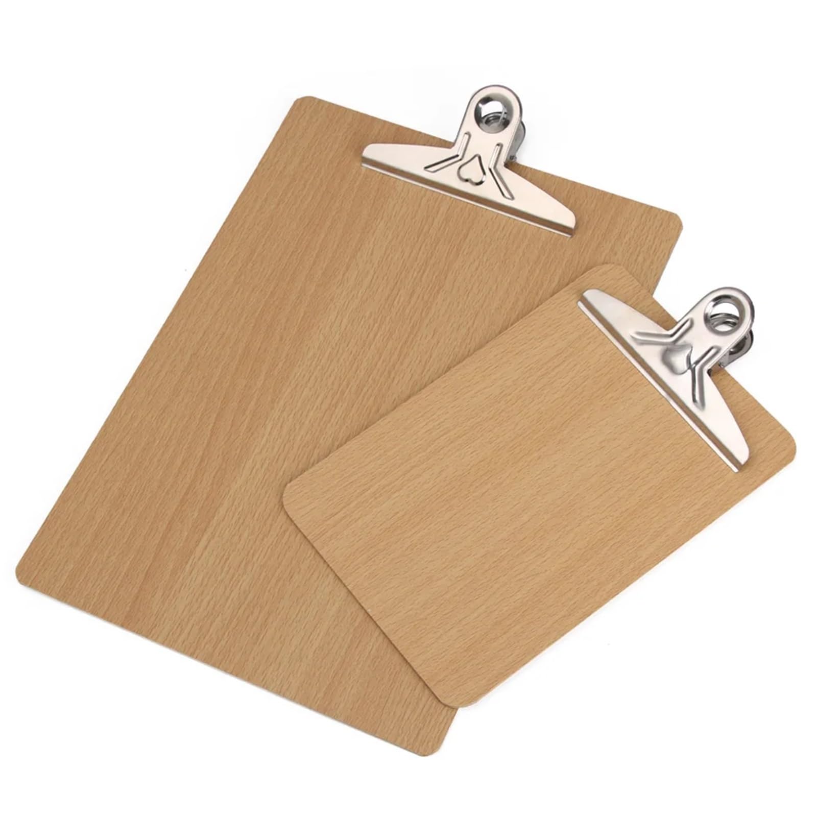 3 pezzi di fogli for appunti in legno, cartelle multifunzionali for con clip in, for appendere, articoli for ufficio per Scuola, Ufficio(A4)