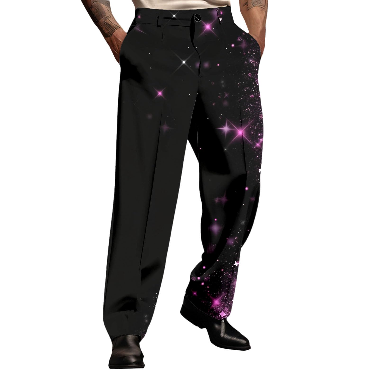 Générique Set da uomo 2 pezzi cotone Tuta top e pantaloni set sportivo con vita regolabile e tasche A55