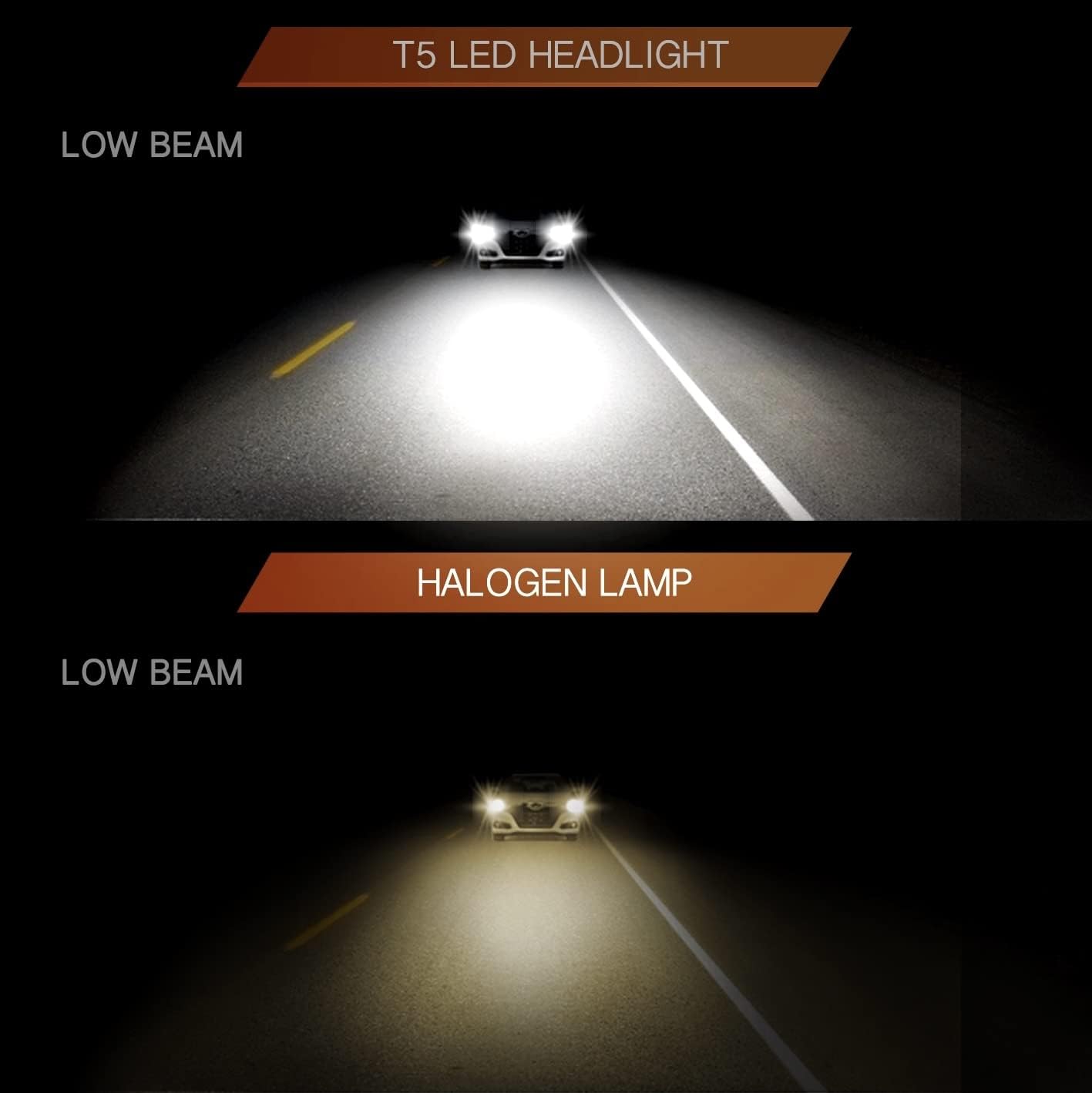 H4 HEADLIGHT BULB'S LED 8000LM SUPER BRIGHT FAN COOLING All in one conversion kit HI/LOW (DC 9-30V) 6000K (36Wx2) 30,000HOURS