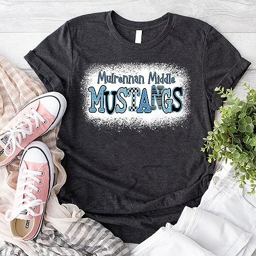 Personalized School Name Mustangs Mascot Shirt, Mustangs Mascot Shirt for Cheerleader, Mustangs Pride T Shirt, Mustangs Spirit Shirts, Mustangs Mascot Shirt, Football Mascot Mustangs T Shirt White2