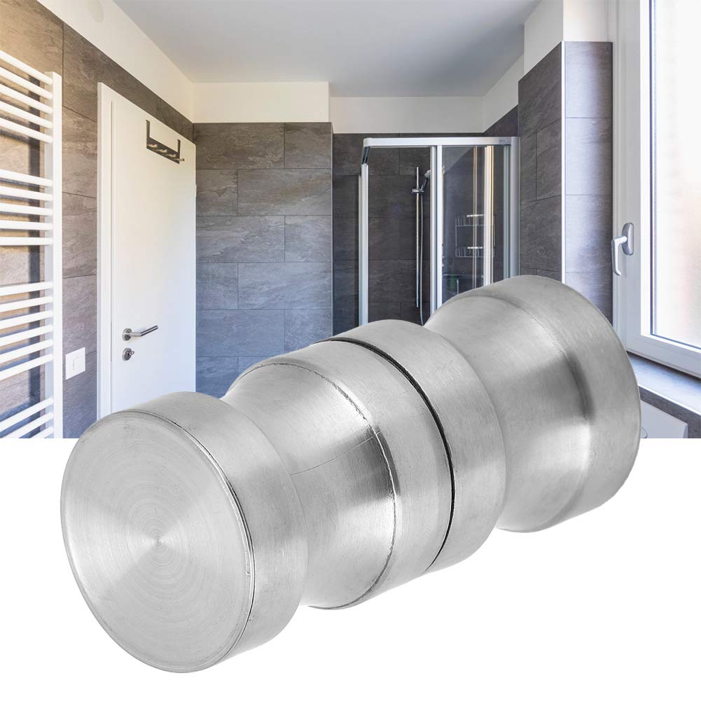 YWBL-WH Boutons de Porte Acier Inox 304 4 Jeux pour Verre de Douche Salle de Bain Quincaillerie