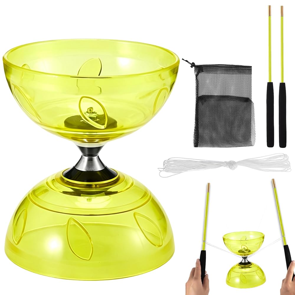 NKFBEV Triple Bearing Diabolo Set, Diablo Toy, Diabolo Juggling Set