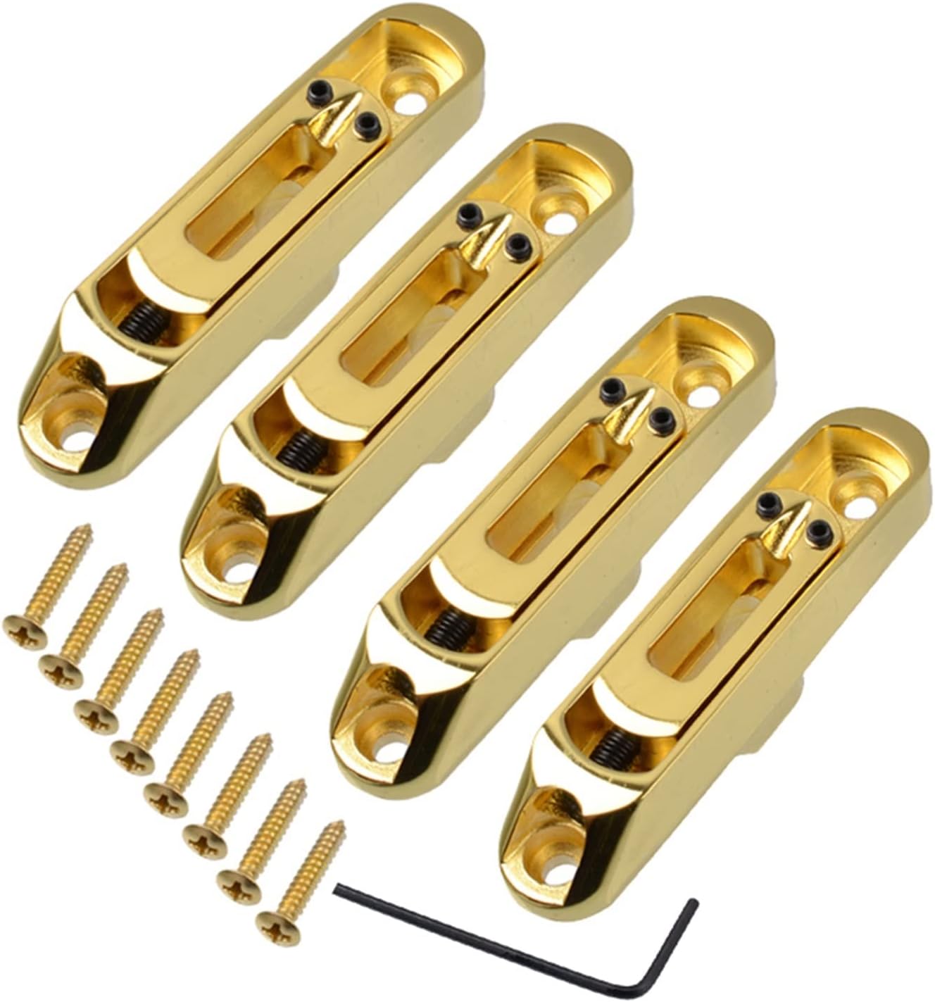 A Set 4 String Individual 4 String Bass Guitar Bridge