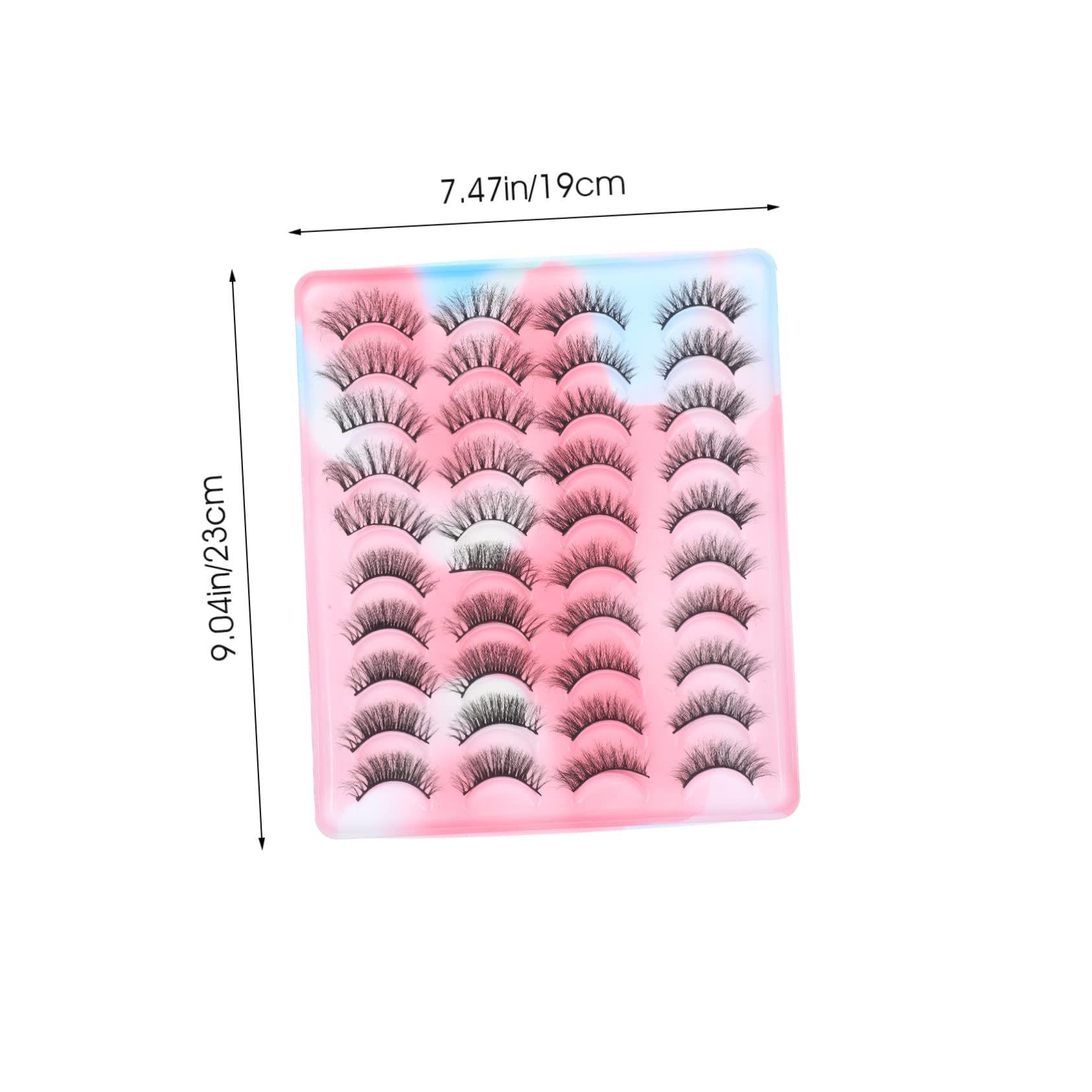 FOMIYES 100pares Pestañas Postizas De Pestañas De Imitación De Extensiones De Ojos Ligera Para Uso Diario y Fiestas Sin Irritación Fáciles De Limpiar y Adaptar