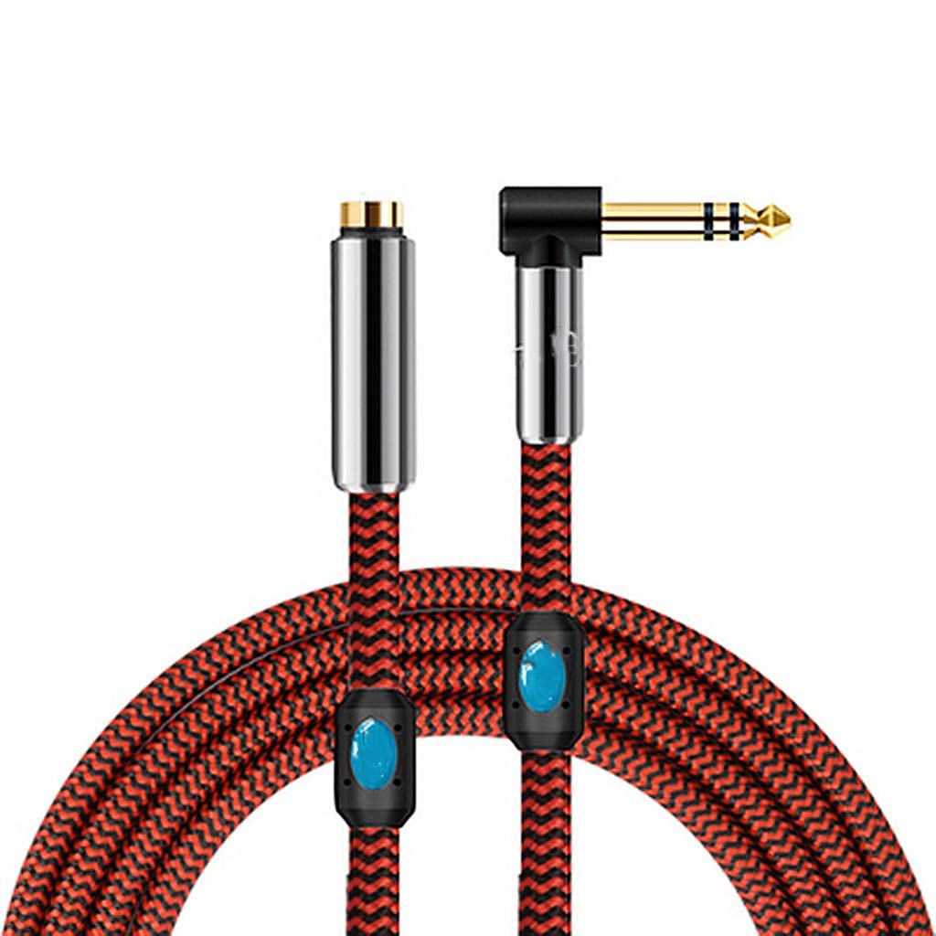 1/4'' 6.35mm Male to 3.5mm Female Jack Stereo Audio Cable Mixer Amplifier Guitar Piano Cord