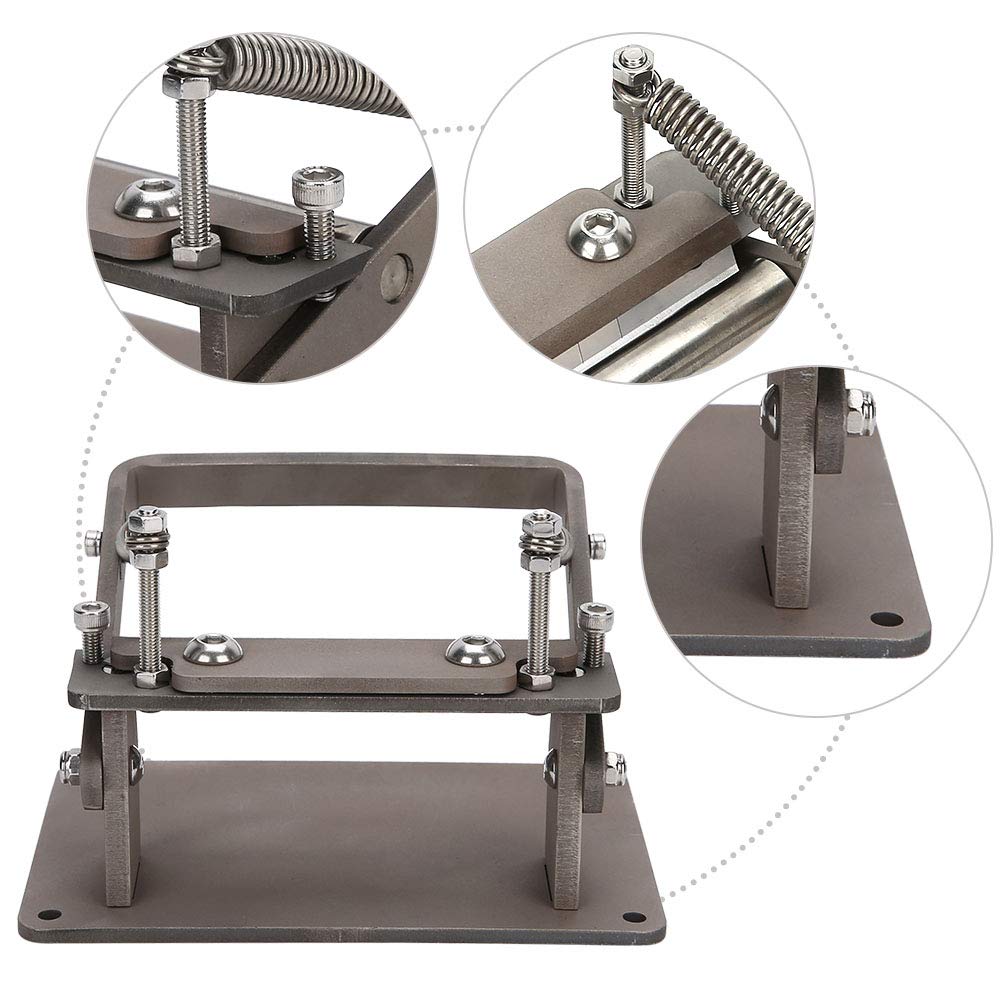 AMONIDA Raschiatore per Pelle Utensile Manuale Raschietto per Pelle Manuale Durevole Spessore Regolabile per Progetti in Acciaio Inossidabile 1 unità