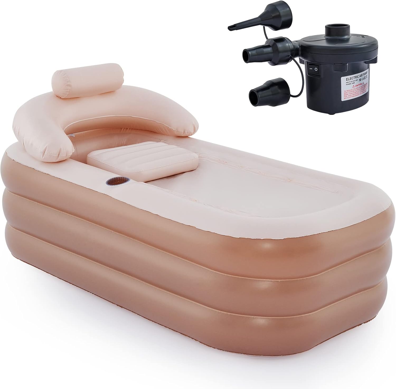 CO-Z Inflatable Bathtub with Electric Air Pump