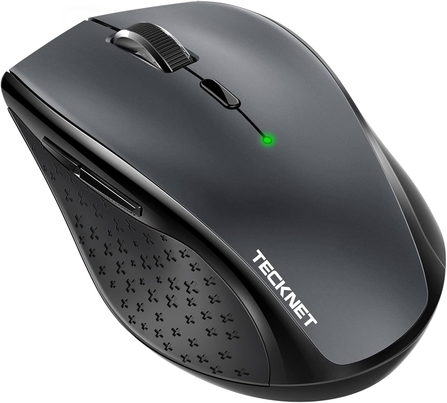 TECKNET Bluetooth Wireless Mouse, 3 Modes Bluetooth 5.0/3.0 2.4G Computer Mouse with Nano Receiver, 3200 Adjustable DPI and 6 Buttons Optical Mouse for Laptop, PC, Windows Computer, MacBook