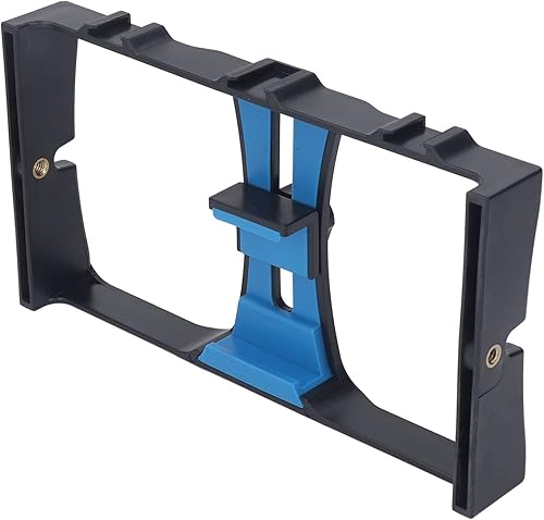 Miniatura 9 de Soporte de jaula de video para teléfono inteligente, estabilizador de video para teléfono, jaula de vlogging, con zapata fría y agujero de tornillo