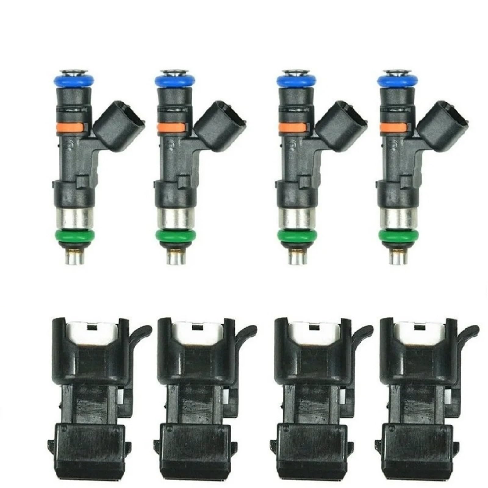 Buses Injecteur pour 2.7TT pour Turbo pour pour A4 TT pour VW pour Golf pour Jetta pour 4Pcs Injecteurs Carburant avec 4 Accessoires EV14 52lb 550cc Élevée Injecteur