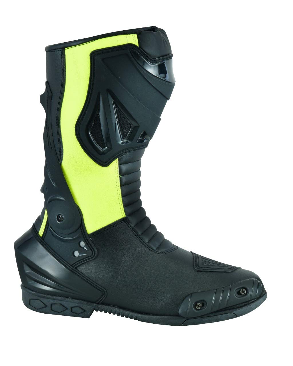 Jet Motorcycle Motorbike Boots Touring Sport PU Coated Leather Cow Hide Waterproof Armoured