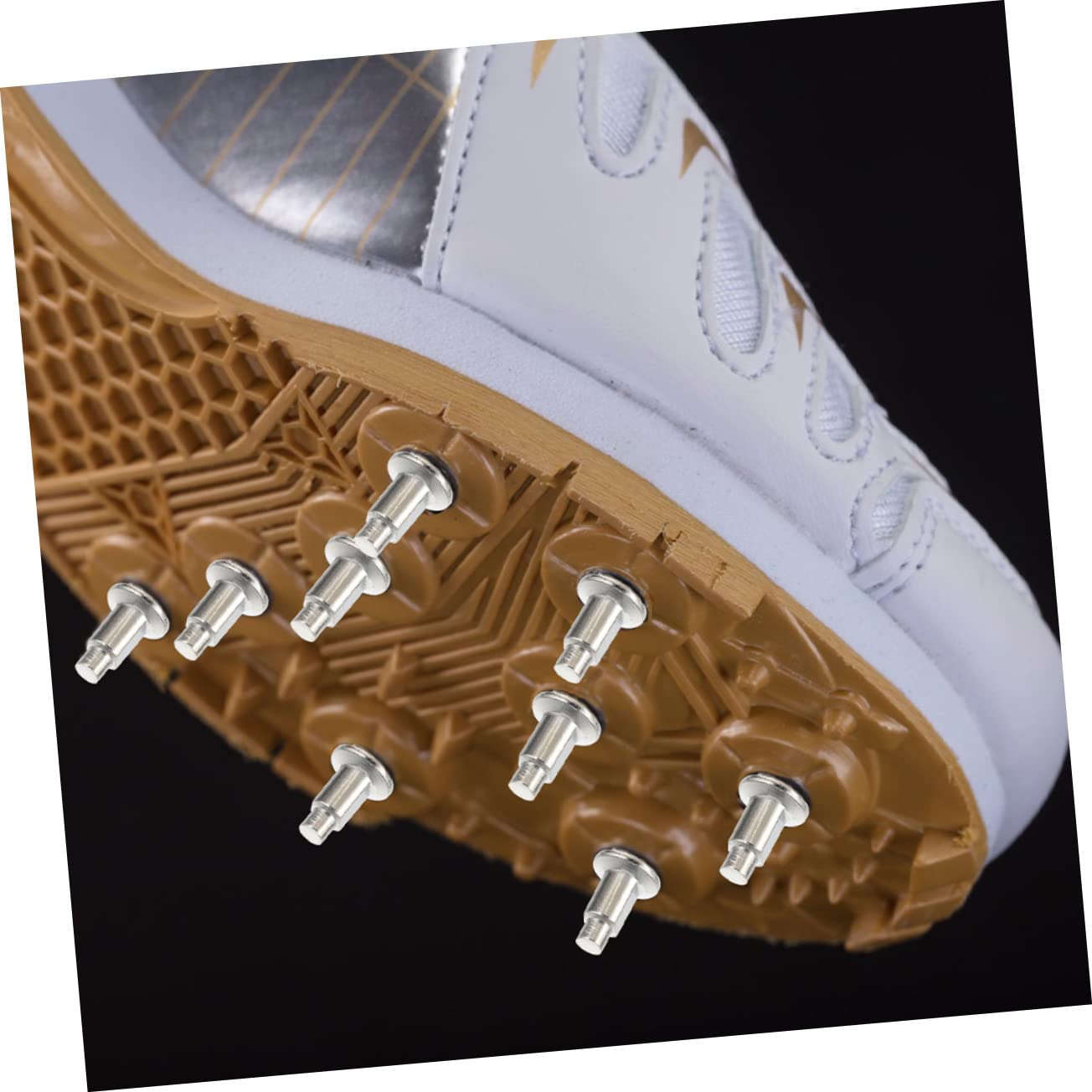 Outanaya Men's Track Cleats Jump Spikes for Spike Shoes Track Shoes Nails Replacement Nails for Outdoor Sports