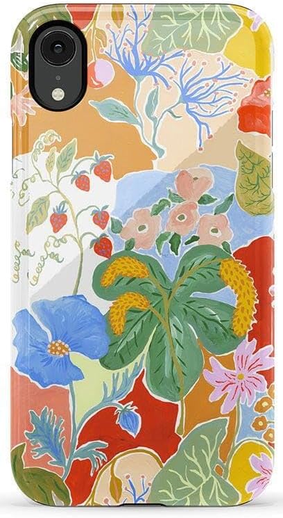 Casely iPhone XR Case | Botanical Blooms | Floral Patchwork | Essential Slim Dual-Layer Protective Design