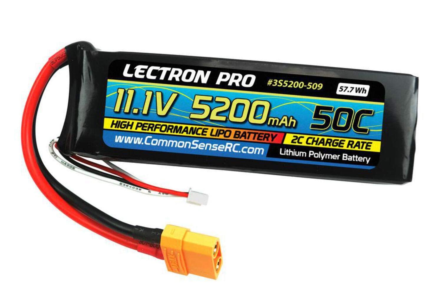 Amazon.com: Common Sense RC 3S5200-509 Lectron Pro 11.1v 5200mah