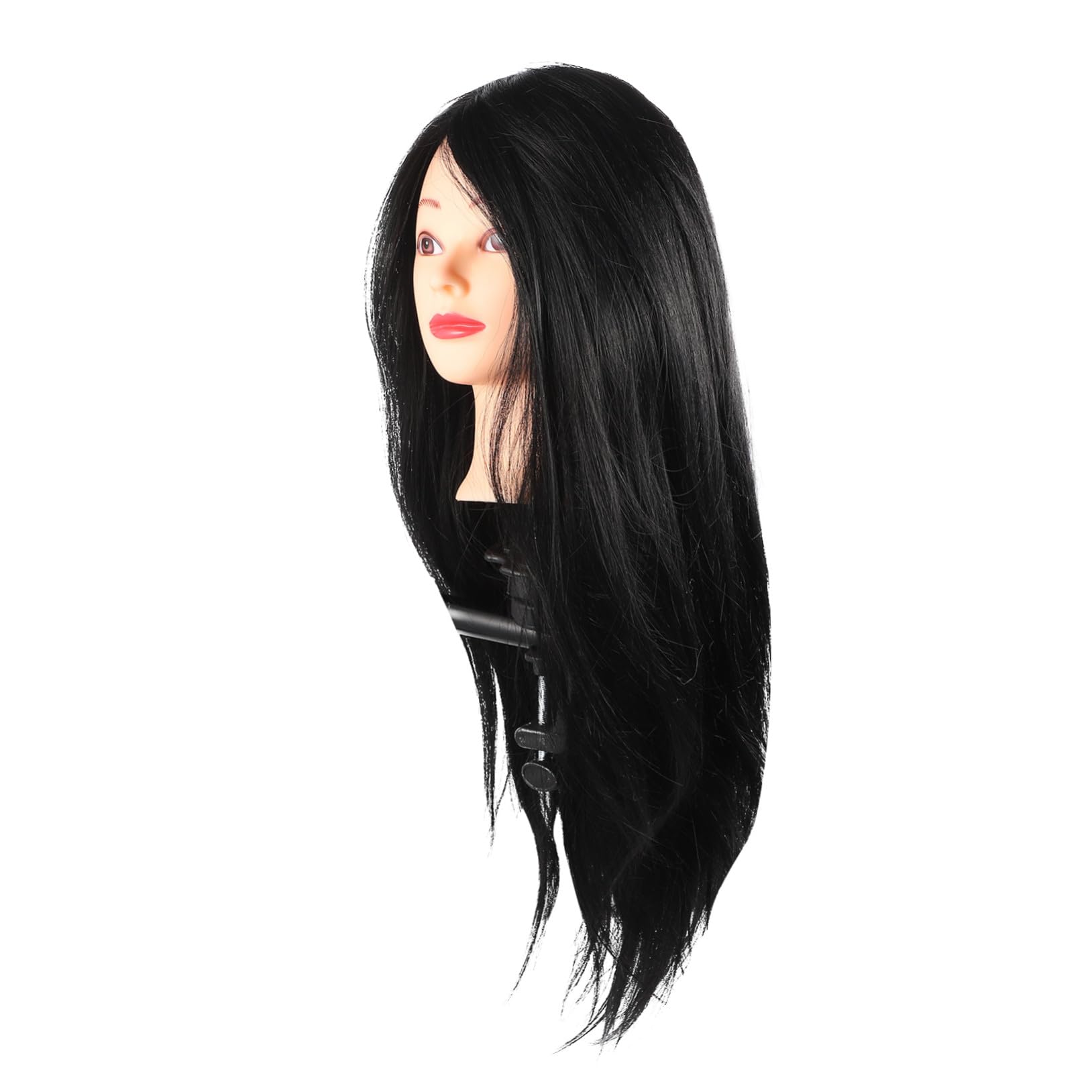 Ipetboom Tête de Mannequin pour Coiffure Matériel Entraînement pour Cheveux Support de Coiffure pour Tresses et Boucles