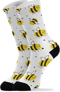 501 Compression Socks Cute Honey Bees Calf Socks Soft Sports Socks Comfortable Athletic Socks For Outdoor Women Walking 40cm