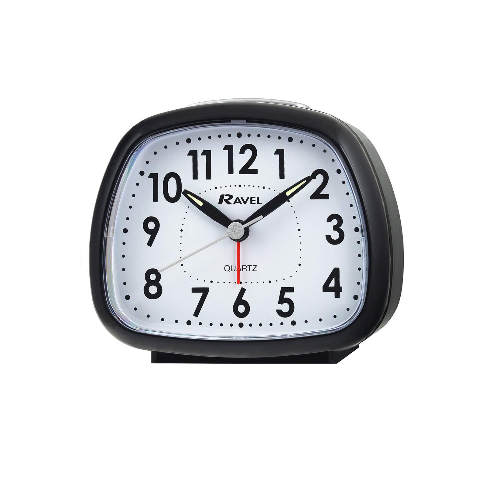 Ravel Black - Rayner Bold Bell Quartz Alarm Clock