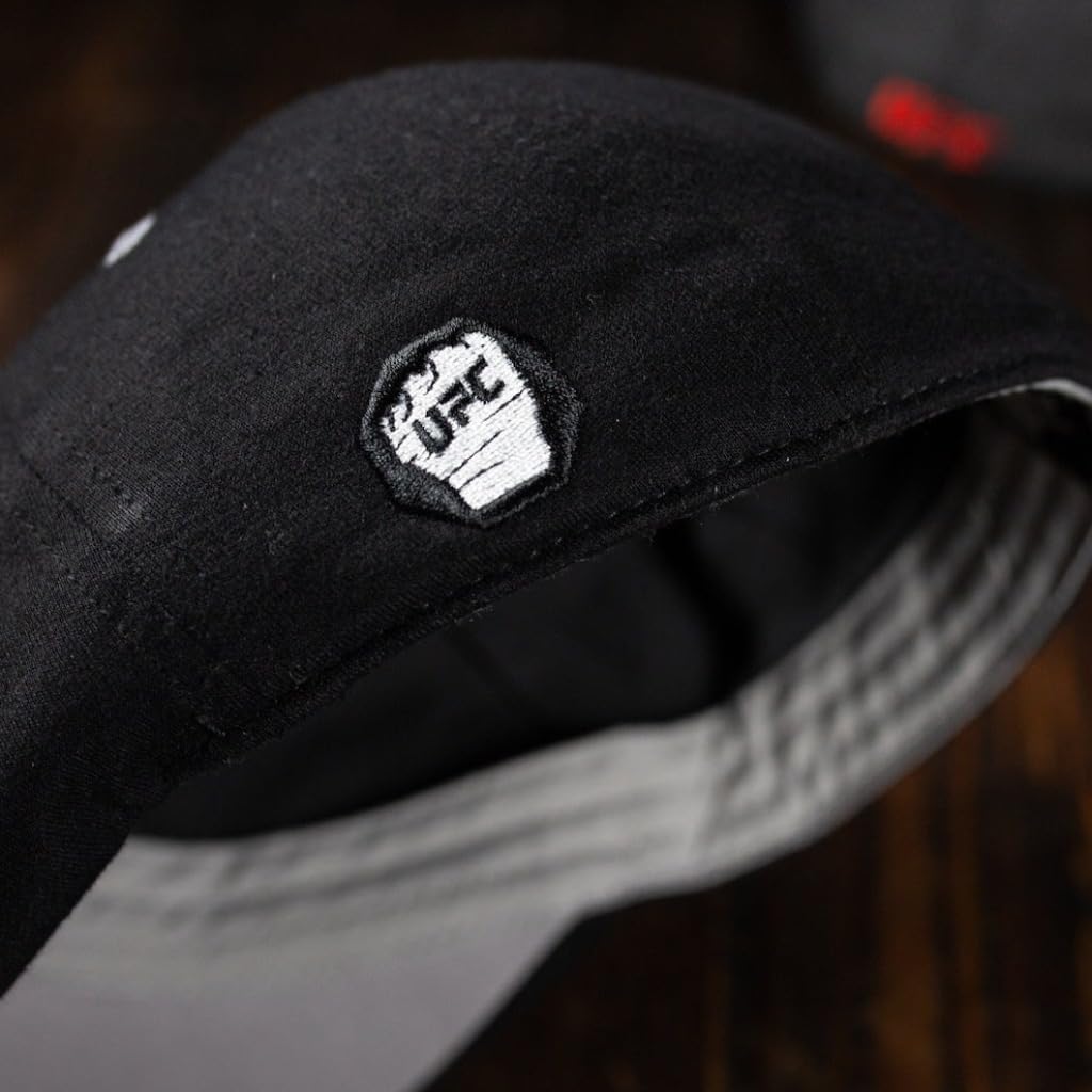The Original UFC Eight Panel Boston Scally Cap - Flat Cap Cotton Fitted Hat for Men - Black - Image 7
